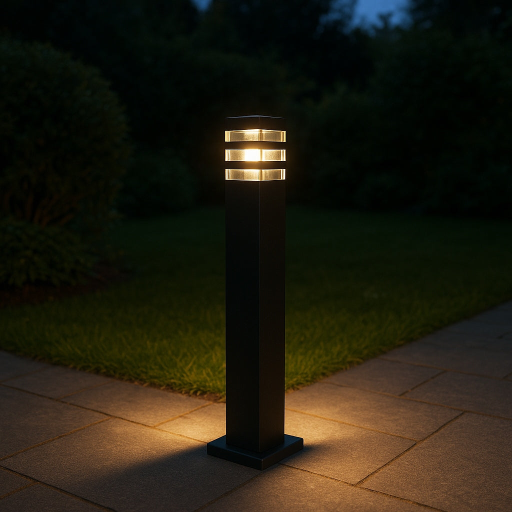 4x GARDEN LAMP STANDING LED Post 60 cm Black Outdoor E27 IP54 Manufacturer code 4x LAMPA OGRODOWA STOJĄCA Słupek LED