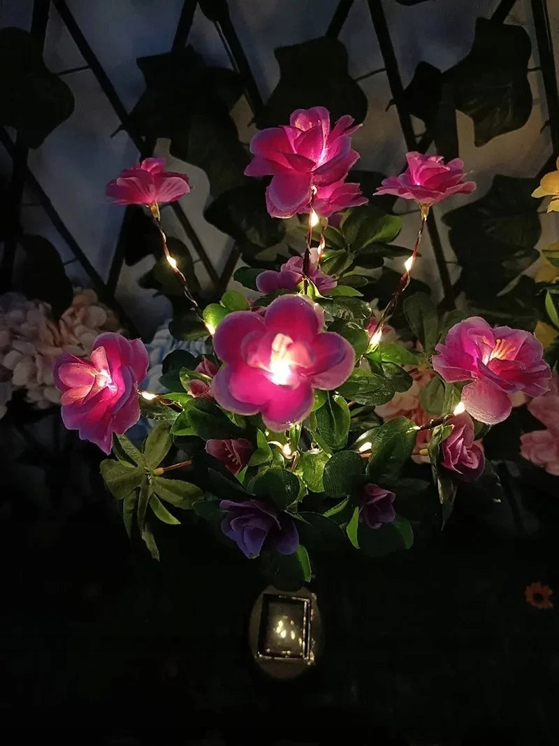 4x GARDEN SOLAR LAMP LED HAMMERED FLOWER SOLAR LIGHTS GARDEN FLOWERS Number of pieces 4 pcs