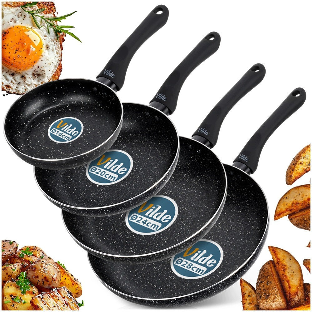 4x GRANITe frying pan for frying stewing pan set VILDE 16 20 24 28