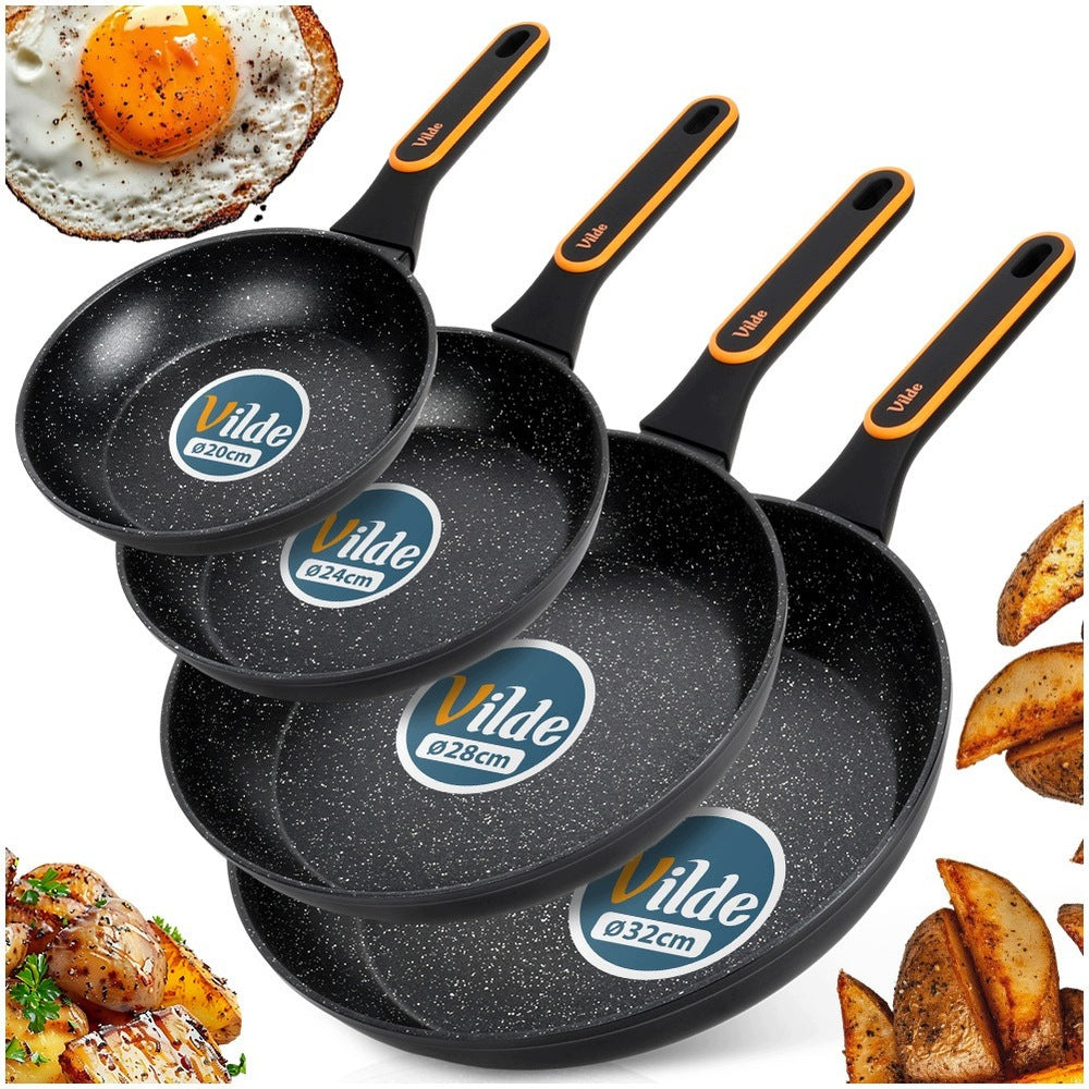4x GRANITe frying pan for frying stewing pan set VILDE 20 24 28 32
