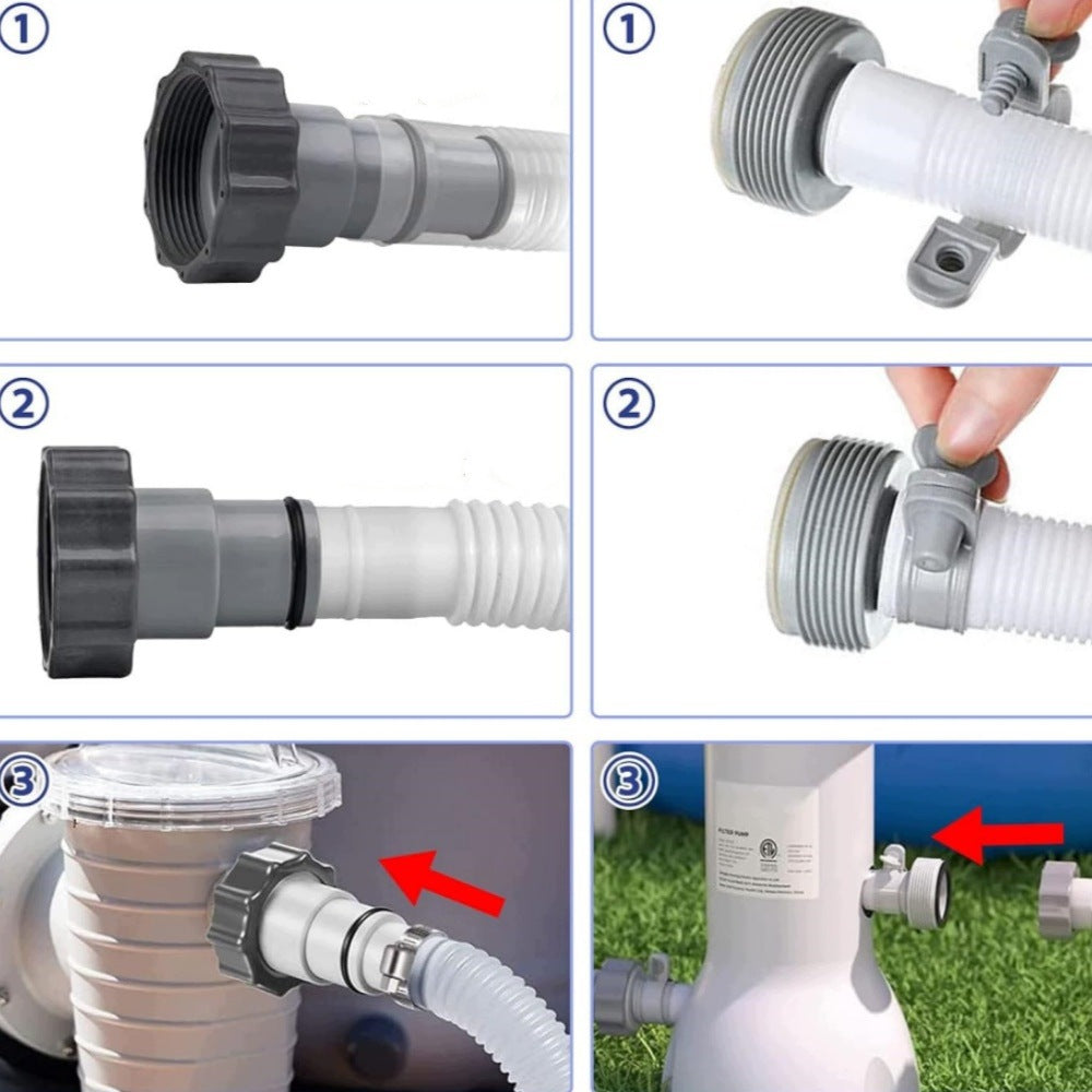4x HOSE REDUCTION FITTING FOR PUMPS POOL HOSES ADAPTER FOR INTEX 32-38MM Manufacturer code 4x ZŁĄCZKA REDUKCJA DO WĘŻY DLA POMP WĘŻE
