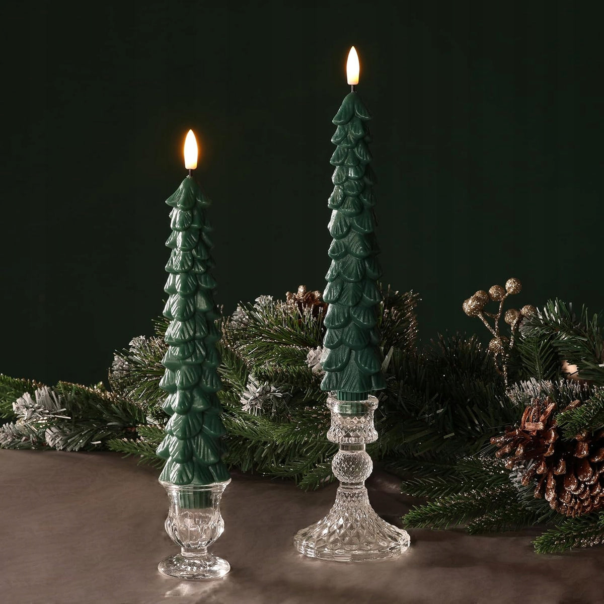4x LED Christmas Tree Candles with Remote Control Timer Christmas k50,2 Packaging status original