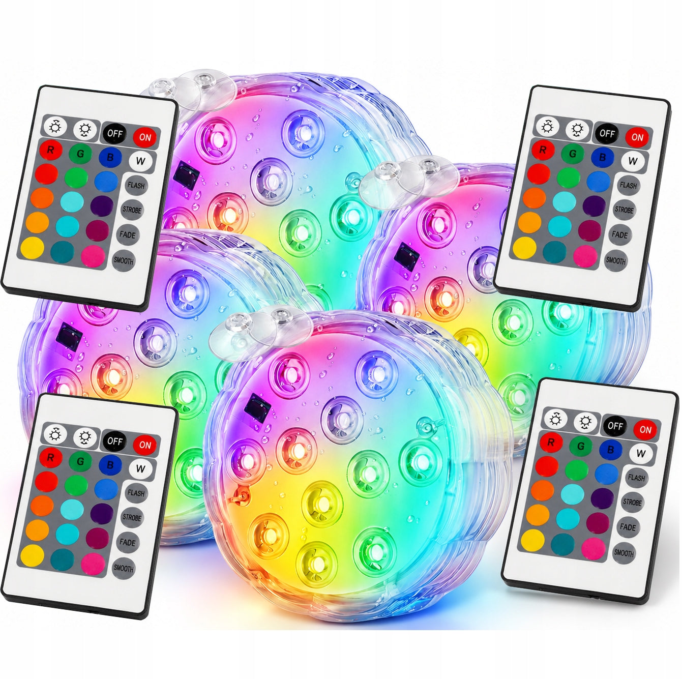 4x POOL LIGHT UNDERWATER POOL LIGHT JACUZZI WATERPROOF LED Packaging status original