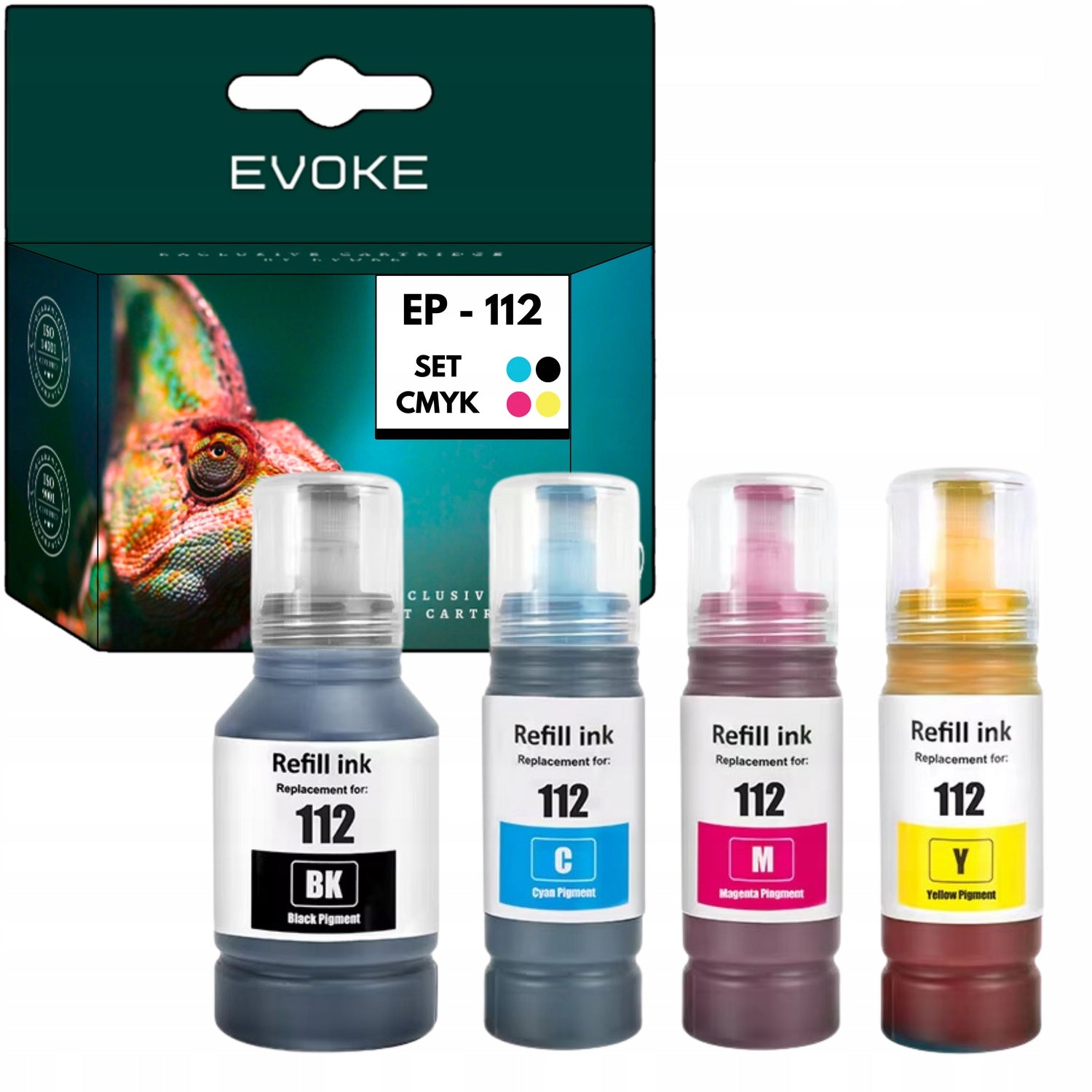 4x Printer ink Epson 112 XL black + colour set | 112 CMYK