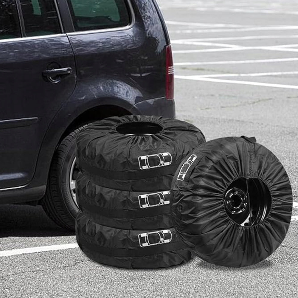4x RIM SPARE WHEEL TYRE PROTECTIVE COVERS 13 14 15 16 17 18 19 inches Manufacturer's catalog number POKROWCE 15 16 17 18 cali
