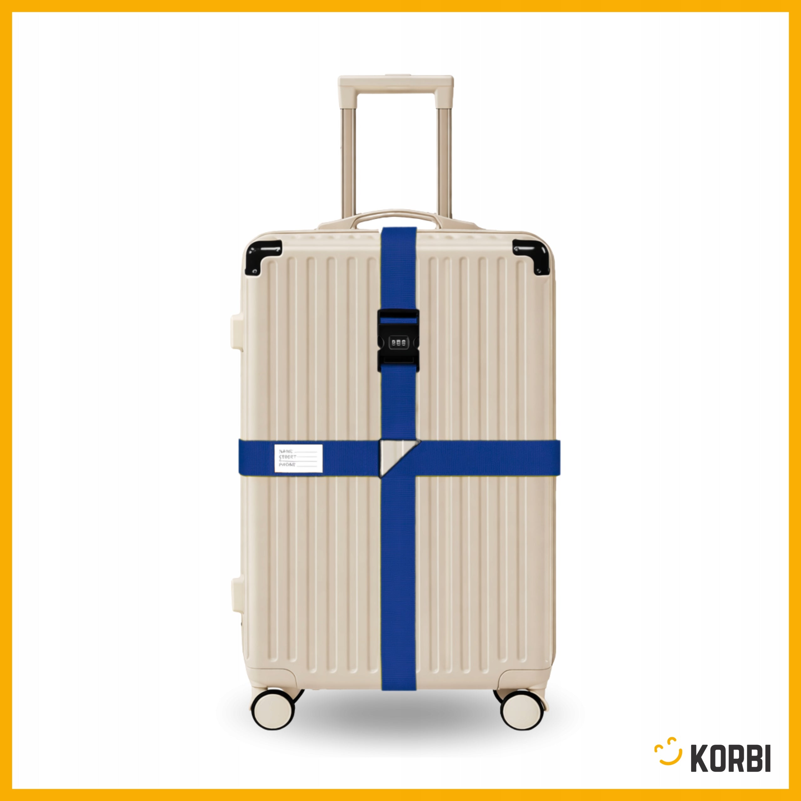 4x SECURITY BELT DOUBLE SUITCASE LUGGAGE BAGS TRAVEL SET BELTS Brand Korbi