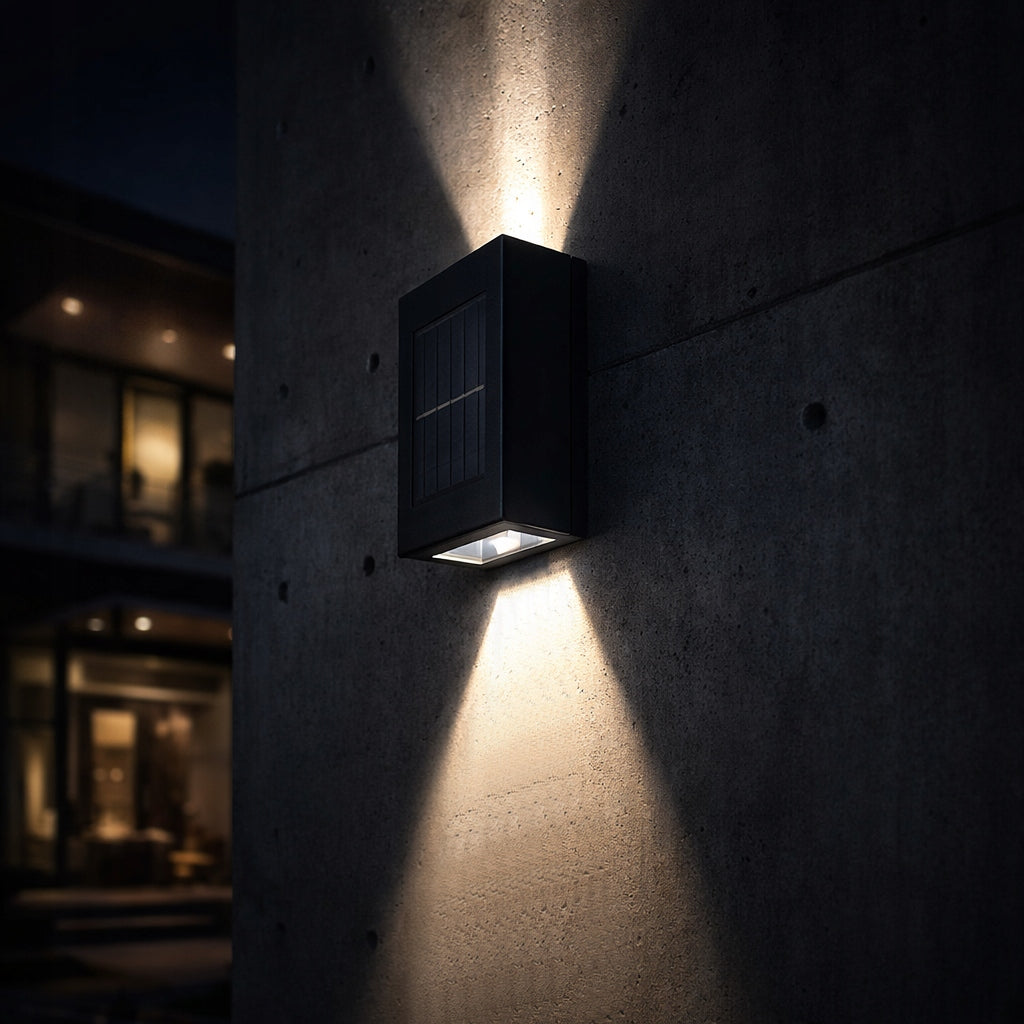 4x SOLAR garden wall lamp WITH SENSOR OUTDOOR facade wy2 Manufacturer code AL0565