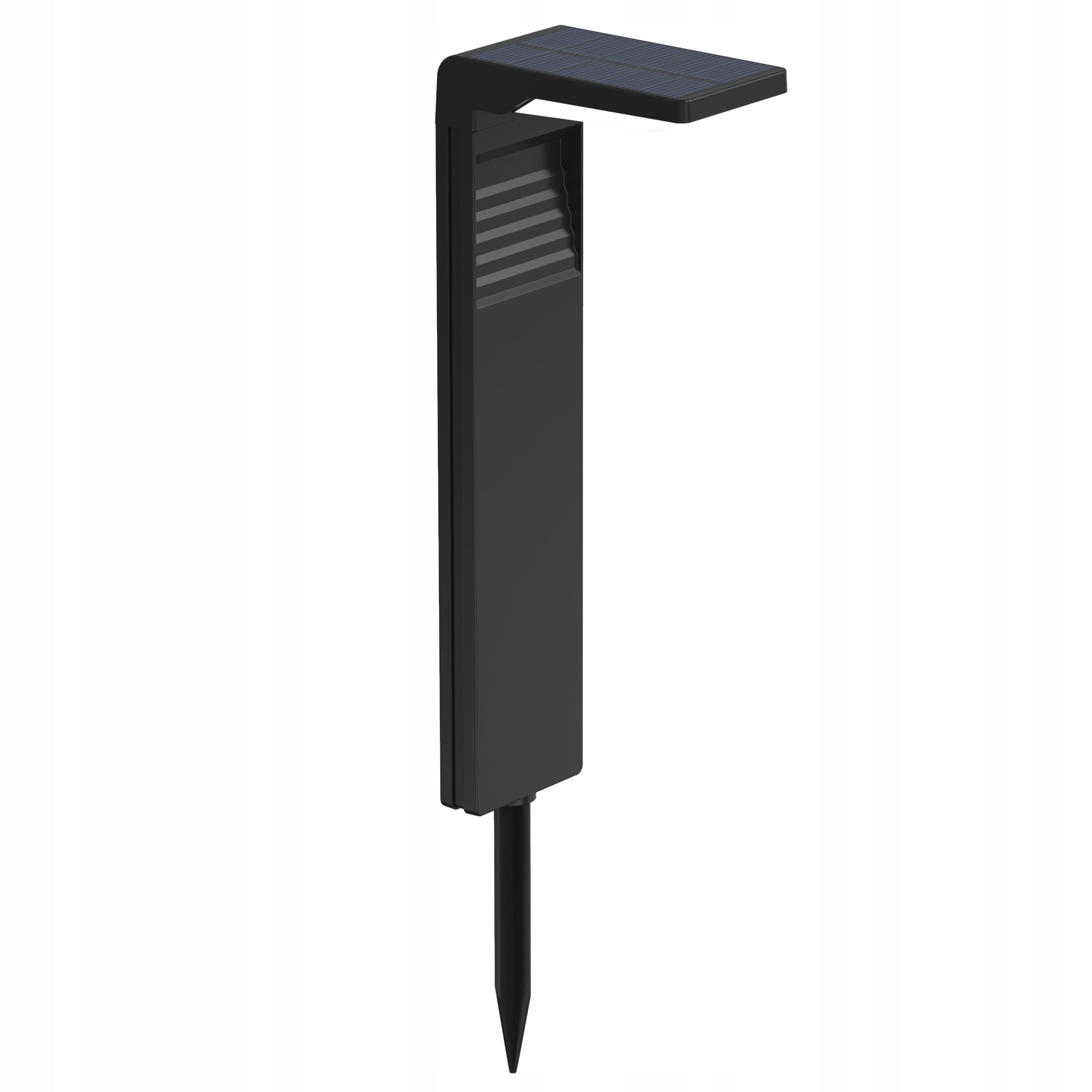 4x Solar LED Lamp Standing Garden Post 41cm Outdoor BLACK Product height 41 cm