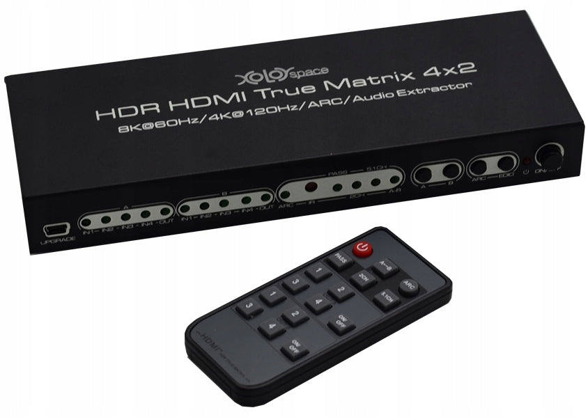 4x2 HDMI Matrix Switch Splitter - 8K 60Hz / 4K 120Hz