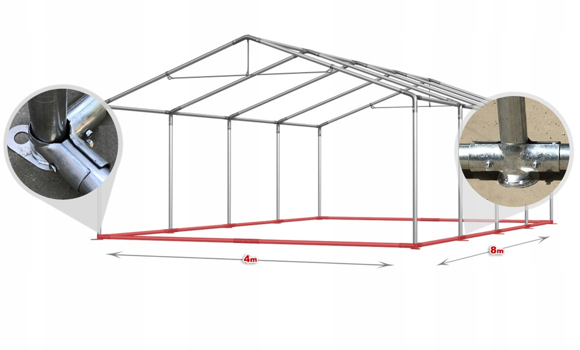 4x8 Tent Reinforcement Baseboard Frame Manufacturer code Rama wzmacniająca namiot wystawowy