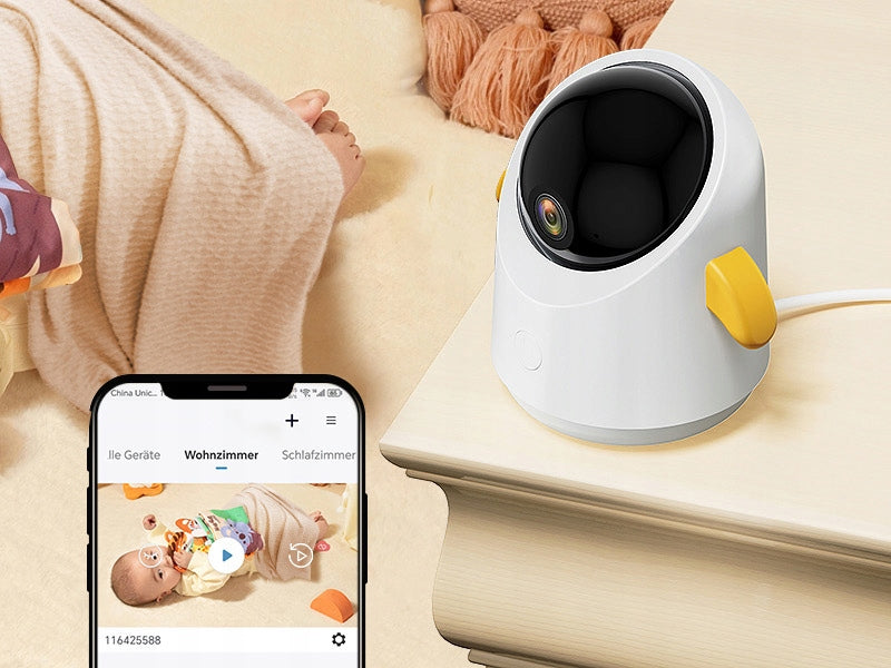 5" 2K NANNY HOME WIFI CAMERA ROTATING AUTOMATIC TRACKING WITH Bracket Medical device no