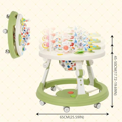 5 IN 1 BABY WALKER MUSICAL TOY TRANSFORMS INTO A BUILDING TABLE Kid's age 0＋