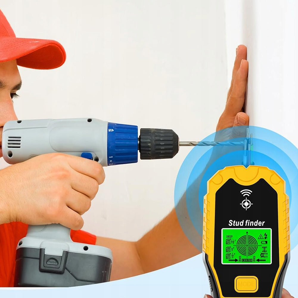 5 IN 1 CABLE WIRE DETECTOR METAL PIPE DETECTOR IN METAL WOOD WALL Power supply rechargeable battery