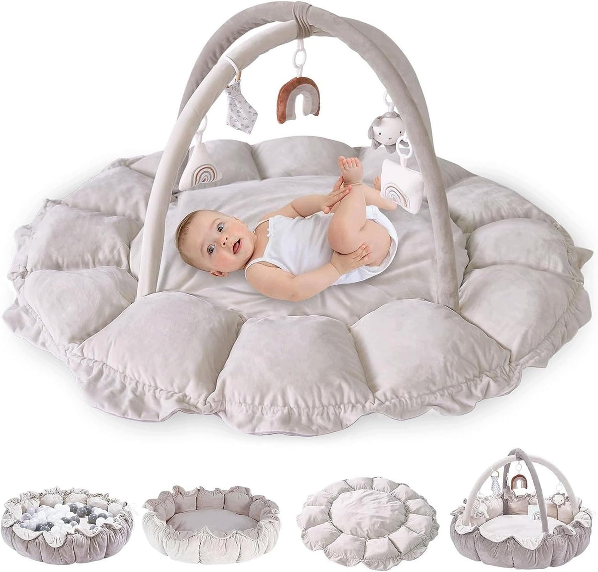 5 IN 1 NEWBORN GYM MULTIFUNCTIONAL WITH 5 ANTI-SLIP TOYS Brand Mata