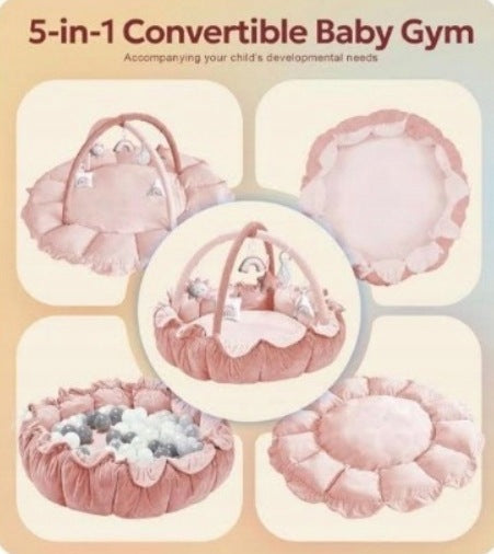 5 IN 1 NEWBORN GYM MULTIFUNCTIONAL WITH 5 ANTI-SLIP TOYS Brand Mata