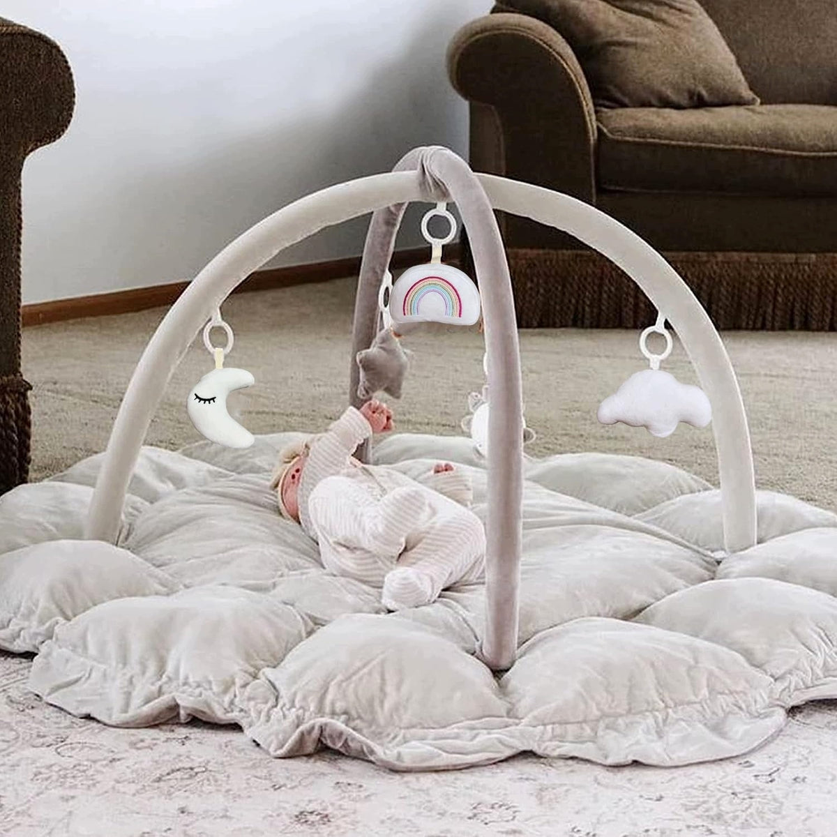 5 IN 1 NEWBORN GYM MULTIFUNCTIONAL WITH 5 ANTI-SLIP TOYS