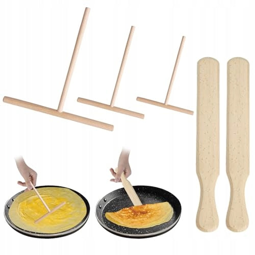 5 PIECES PANCAKE SPLITTER 9 CM/12 CM/18 CM wooden Brand no brand