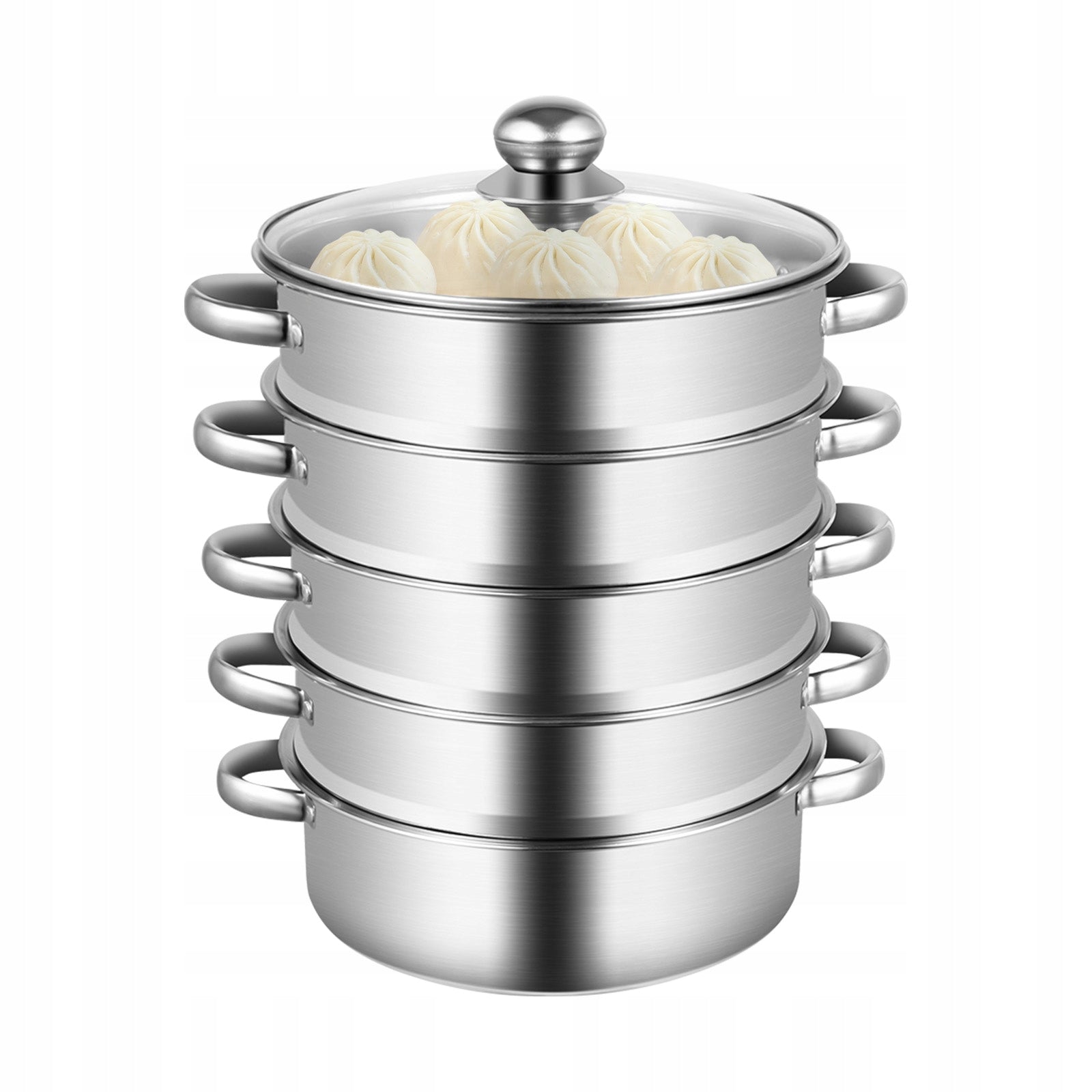 5-TIER STAINLESS STEEL STEAMER 32*40CM STEAM POT
