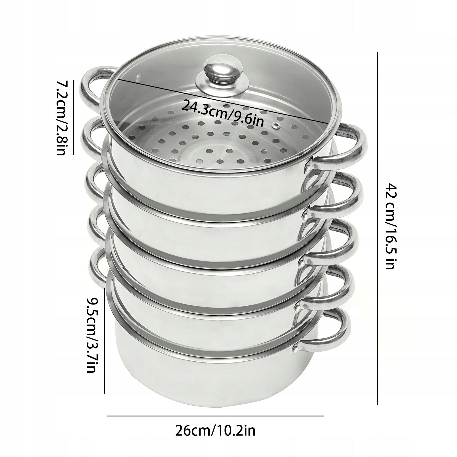 5-TIER STAINLESS STEEL STEAMER Manufacturer code 763619