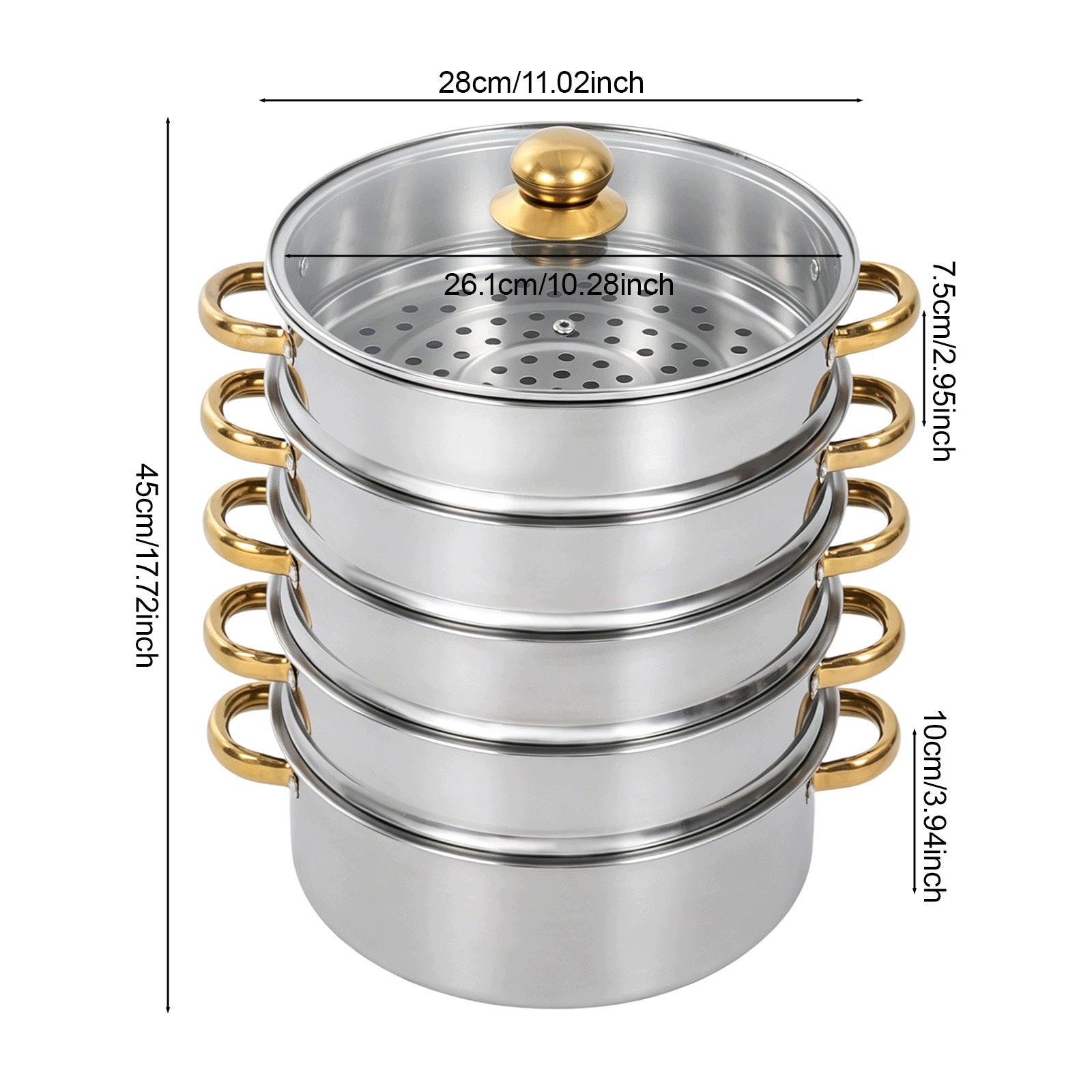 5-TIER STEAMER COOKING POT 7L Manufacturer code 767662