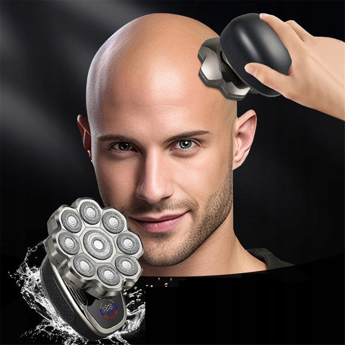 5 in 1 9D Magnetic Head Electric Shaver Black Waterproof Brand Bedee