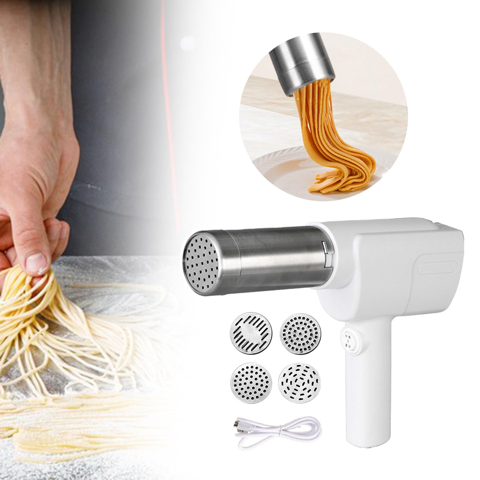 5-in-1 Handheld Electric Pasta Maker & Noodle Press Machine for Spaghetti, Ramen Capacity 1 l