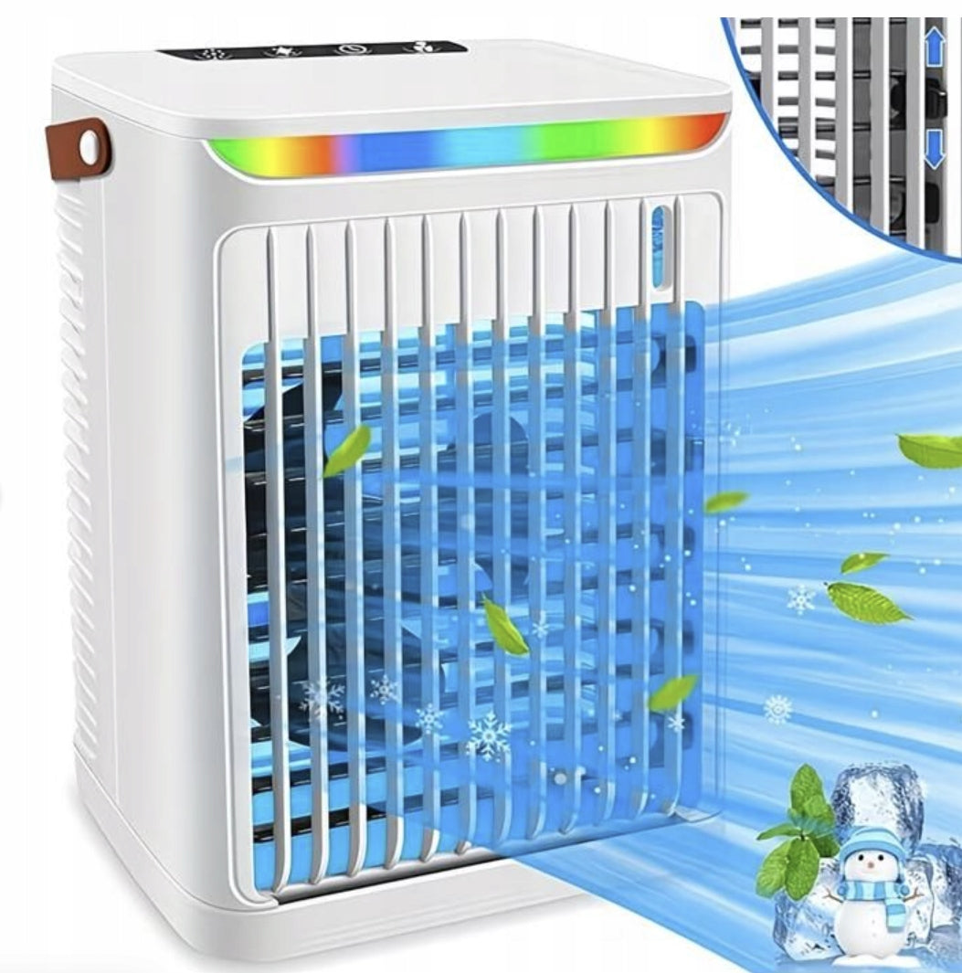 5-in-1 Portable Air Conditioner: 3-Speed Evaporative Cooling Fan