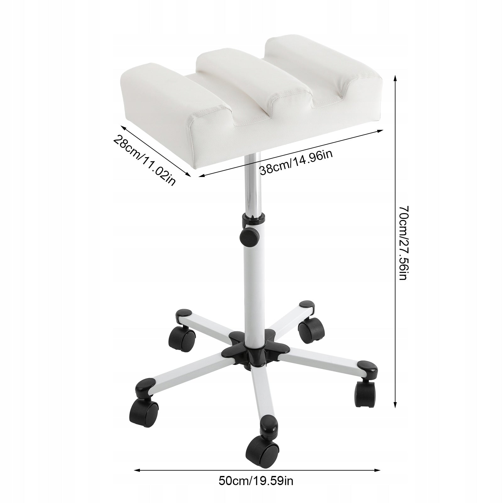 50-70cm Manicure Foot Rest Pedicure Stool with Wheels Manufacturer code Foot Rest Pedicure Stool