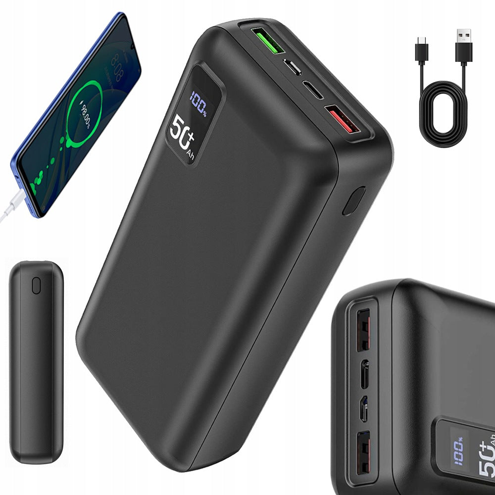 50000MAH POWER BANK WITH A LONG LIFE CYCLE OF OVER 1000 CHARGES