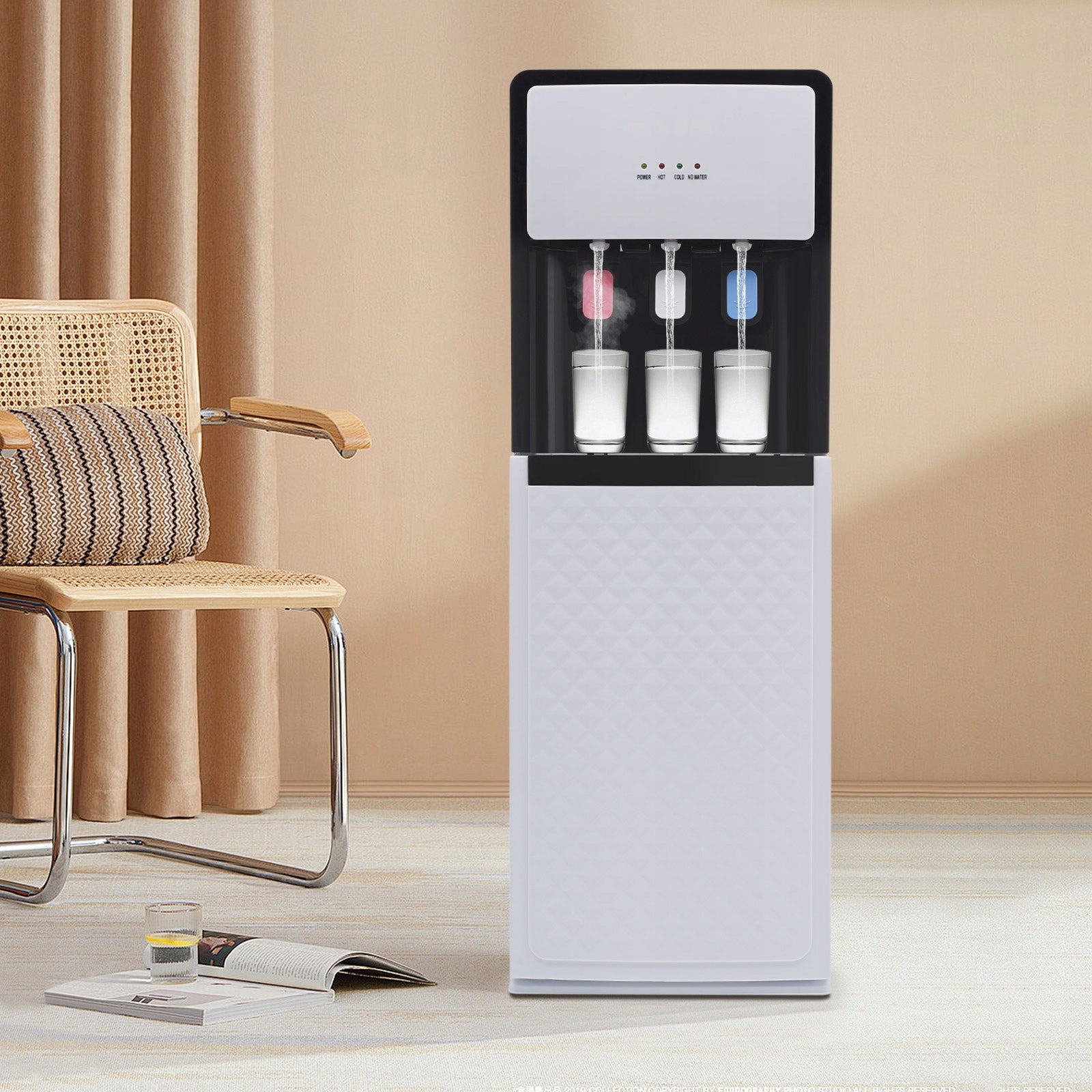500W BOTTOM LOADING WATER DISPENSER HOT&COLD&ROOM STANDING WATER DISPENSER Manufacturer code 35668