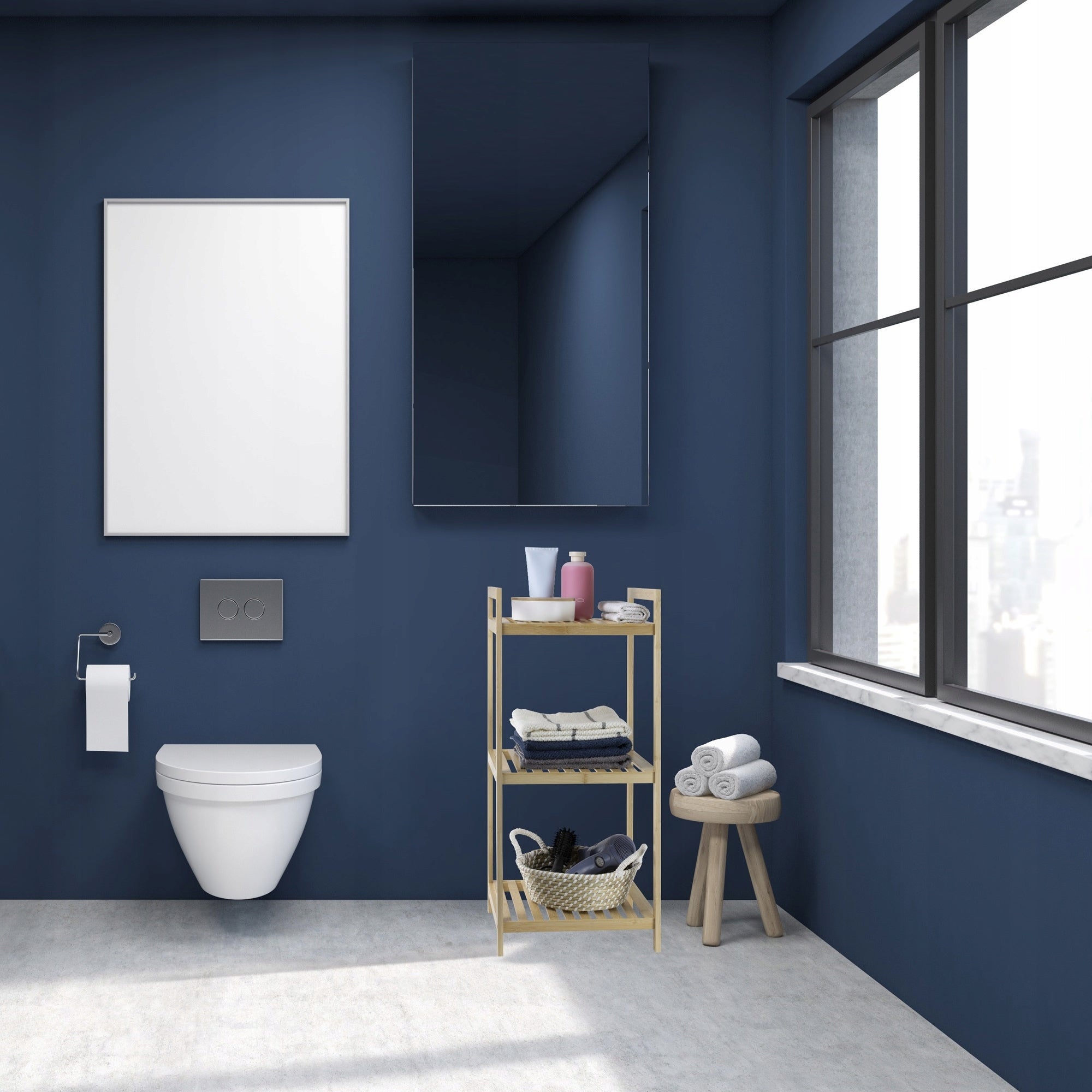50761 Bamboo bathroom shelving unit Bamboo 3 shelves JOTTA Brand Jotta