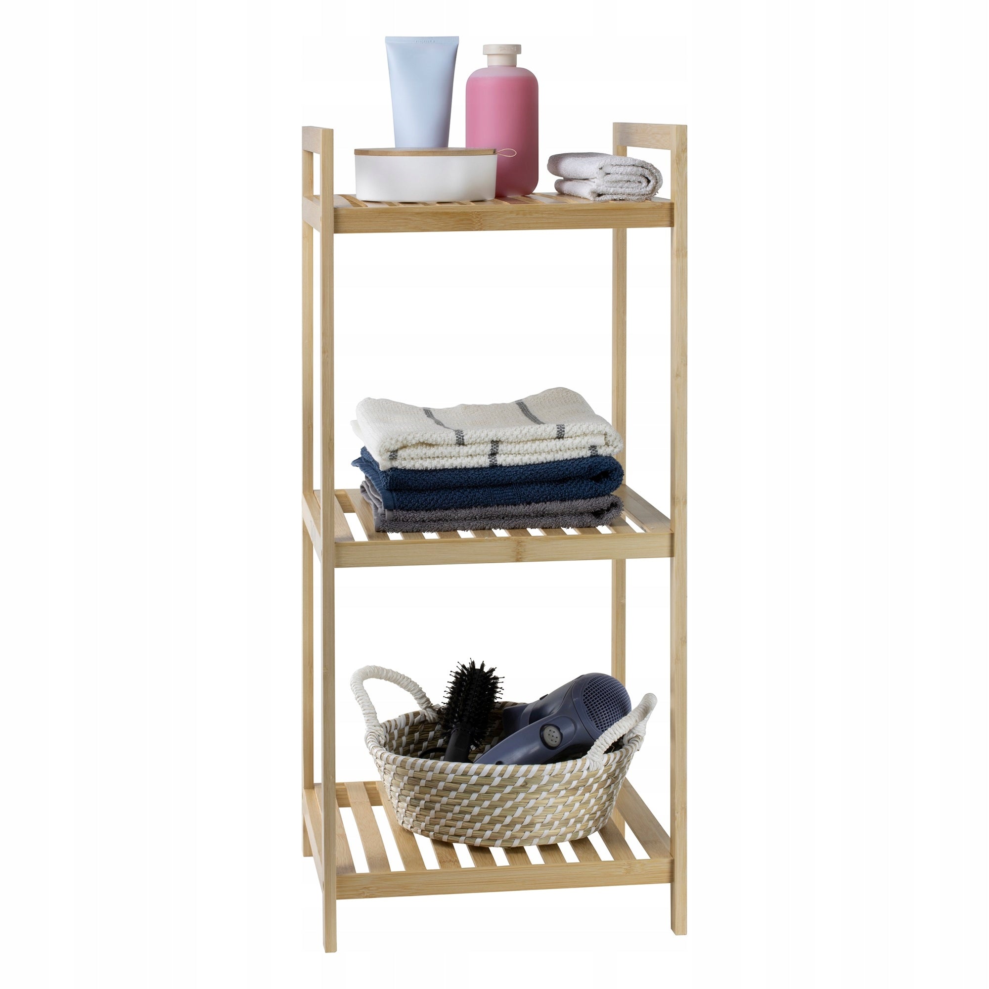 50761 Bamboo bathroom shelving unit Bamboo 3 shelves JOTTA