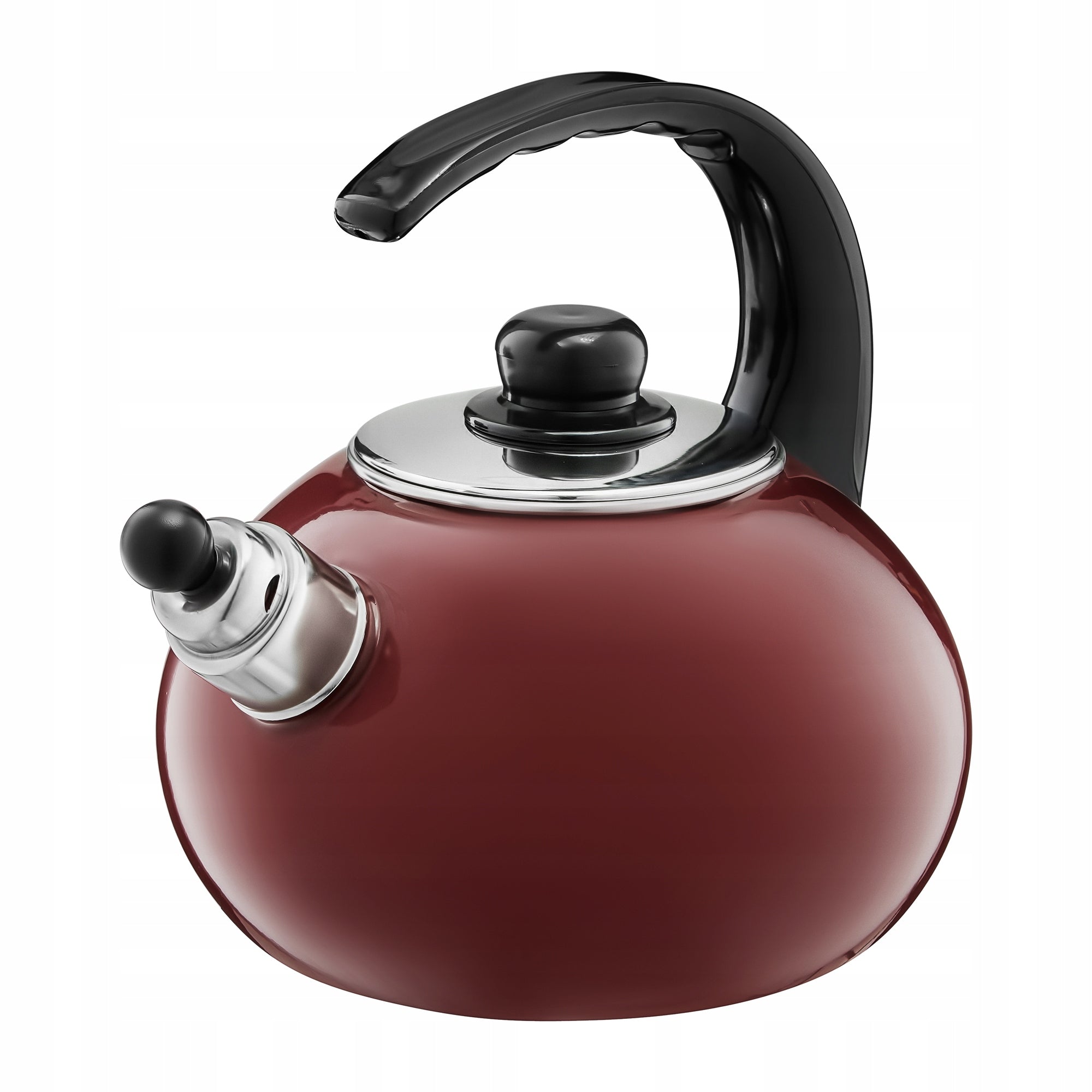 50867 ENAMEL KETTLE 2.5 L INDUCTION Burgundy Kind traditional kettle