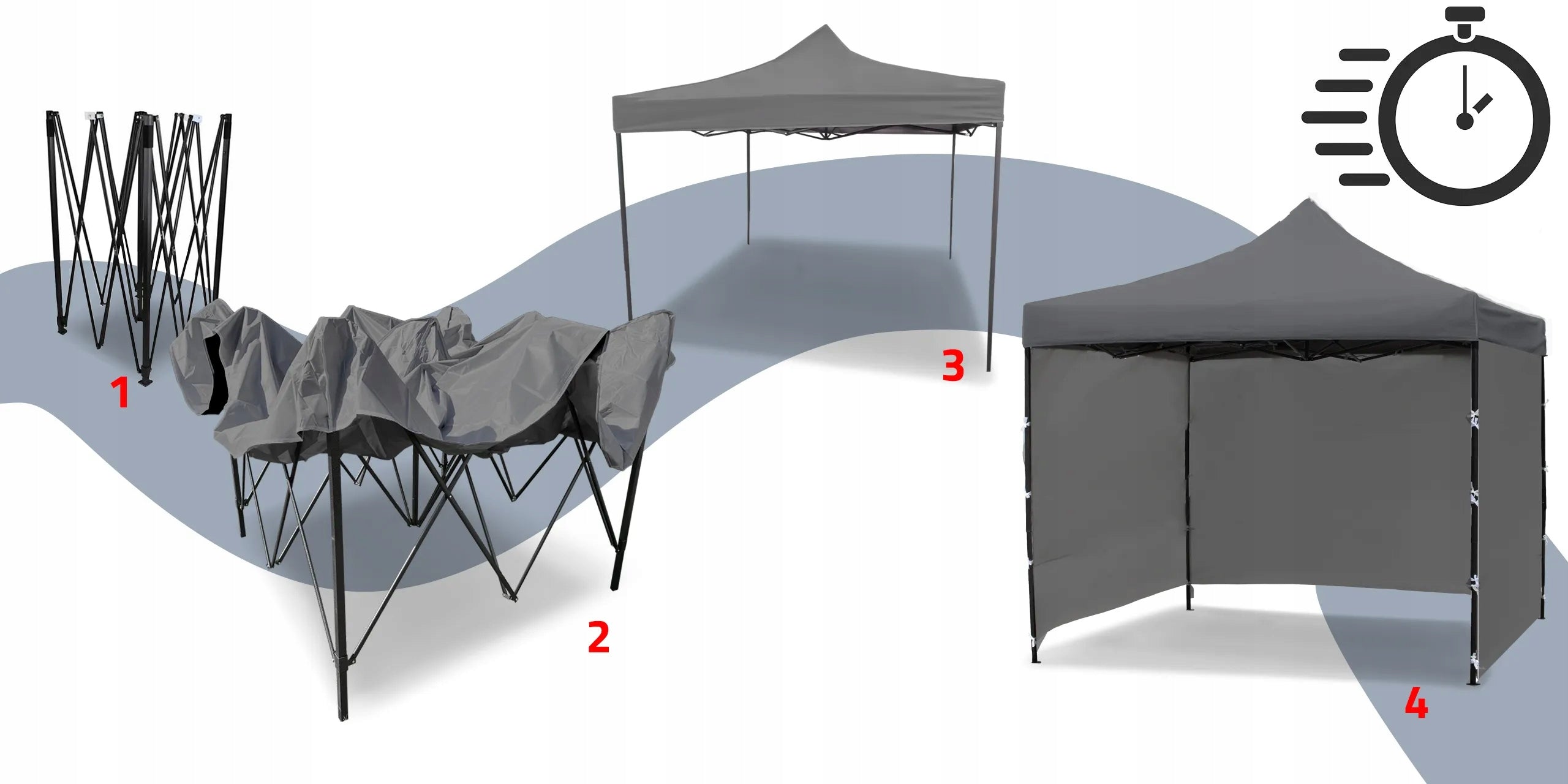 50KG 3x6 STRONG GARDEN TENT COMMERCIAL PAVILION Express Market Gazebo Width 3 m