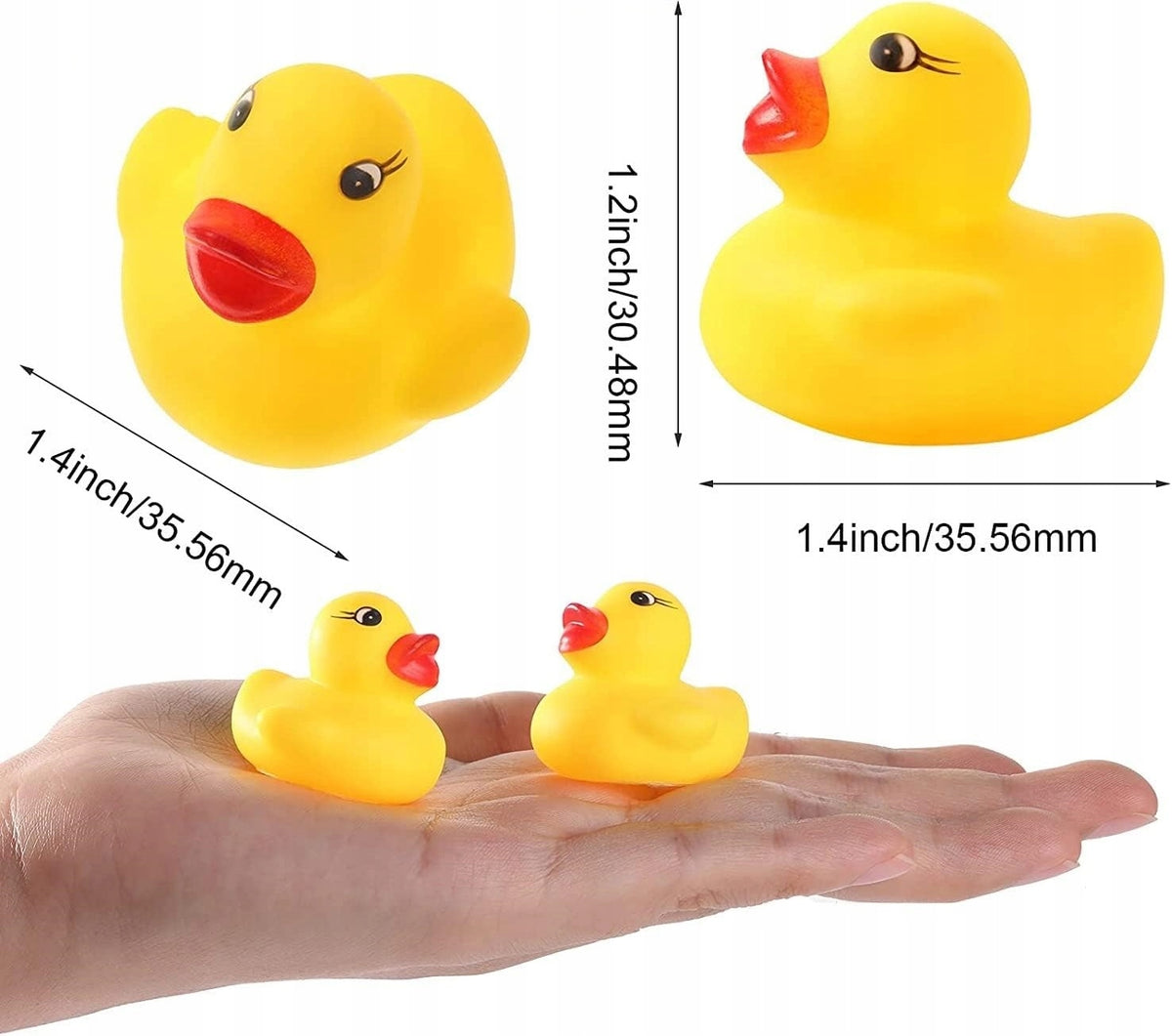 50PCS RUBBER BATH DUCKS for Kids Duck Washing TOY EAN (GTIN) 4006916376495