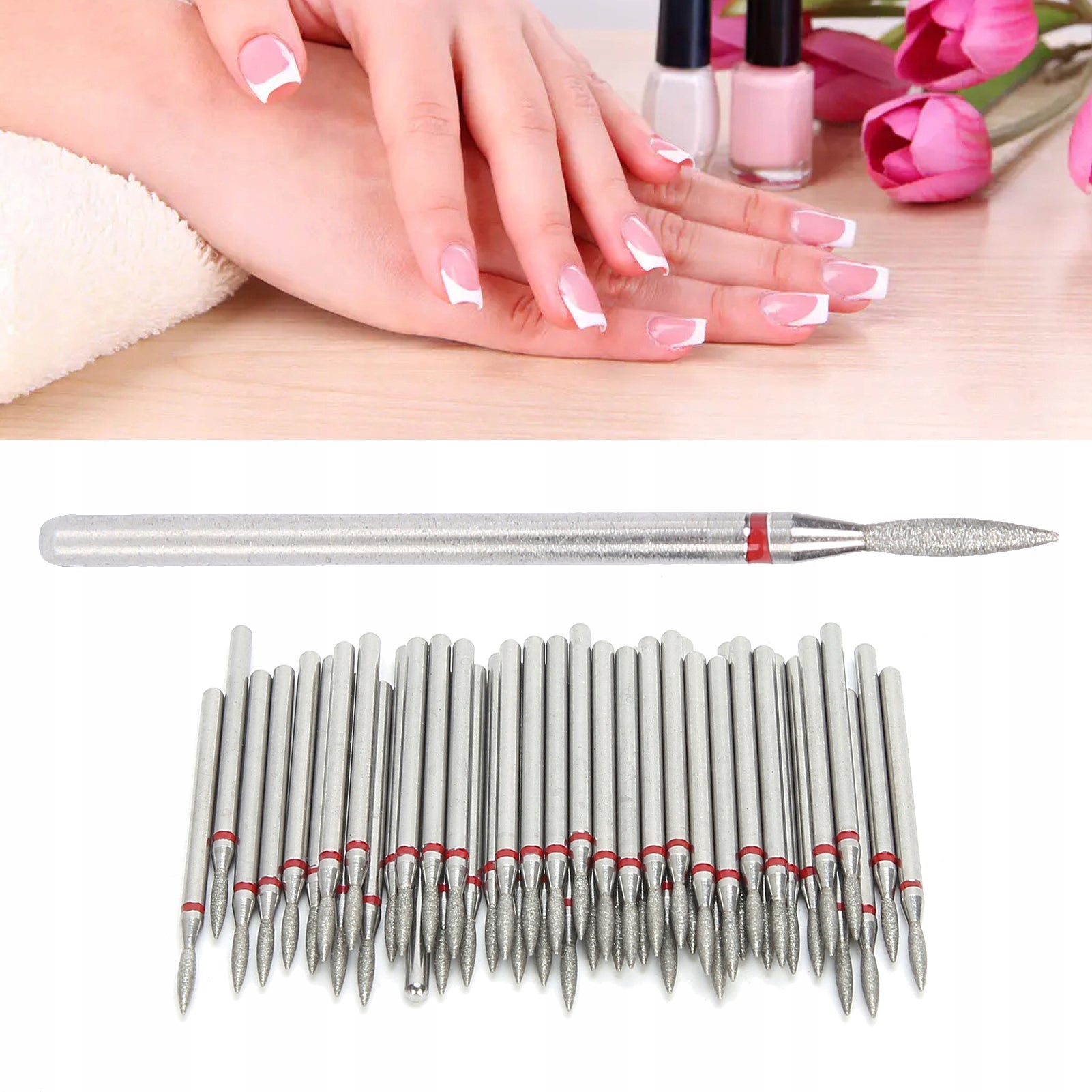 50X CUTICLE NAIL CUTTERS DIAMOND SET Type of accessories nail drill bits and mandrels