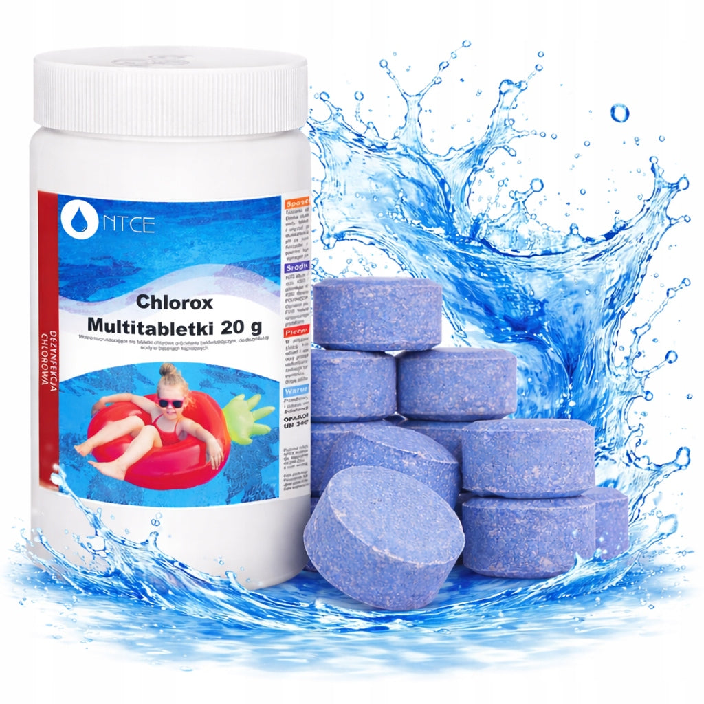 50x 20g 1KG CHLORINE MULTIFUNCTION TABLETS FOR POOL JACUZZI POOL CHEMISTRY Manufacturer code 5904811063498