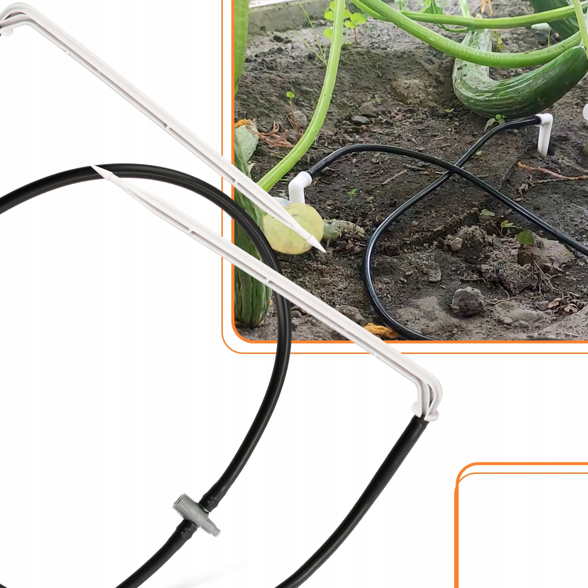 50x Stick Dropper EMITTER 5 mm 50 cm Irrigation Droplet Angle EAN (GTIN) 5907046646825