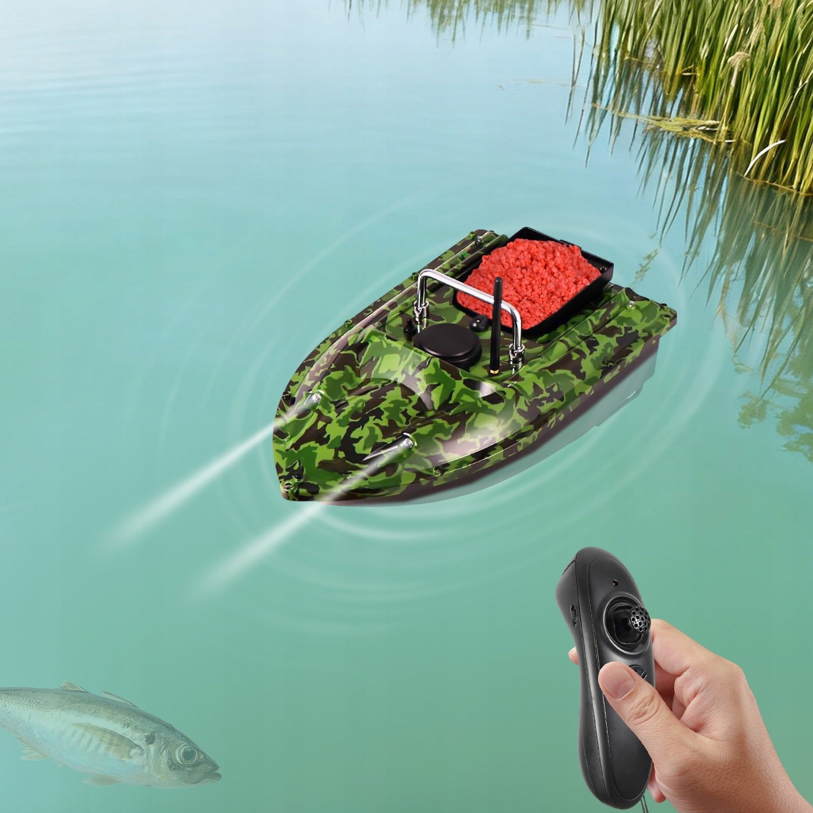 5200MA 500M FISHING BAIT BOAT WITH LED LIGHT 13000RPM RECHARGEABLE BATTERY Manufacturer code 755567847291
