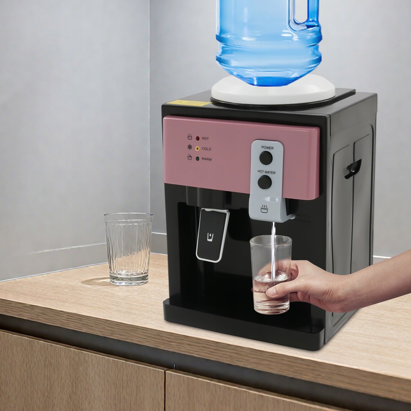 550W 4.5-18.9L Pink Hot/Cold Water Cooler Dispenser Water Cooler Manufacturer code Water Cooler Dispenser