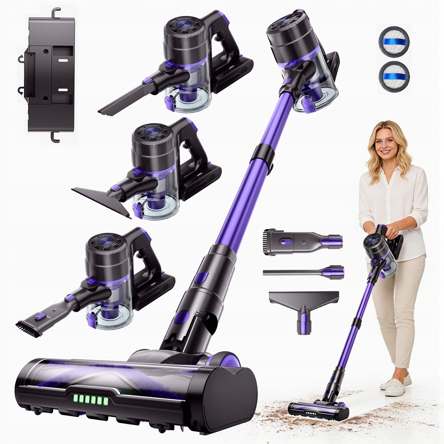 550W 48KPA CORDLESS VACUUM CLEANER WITH BRUSHLESS MOTOR FOR HOME