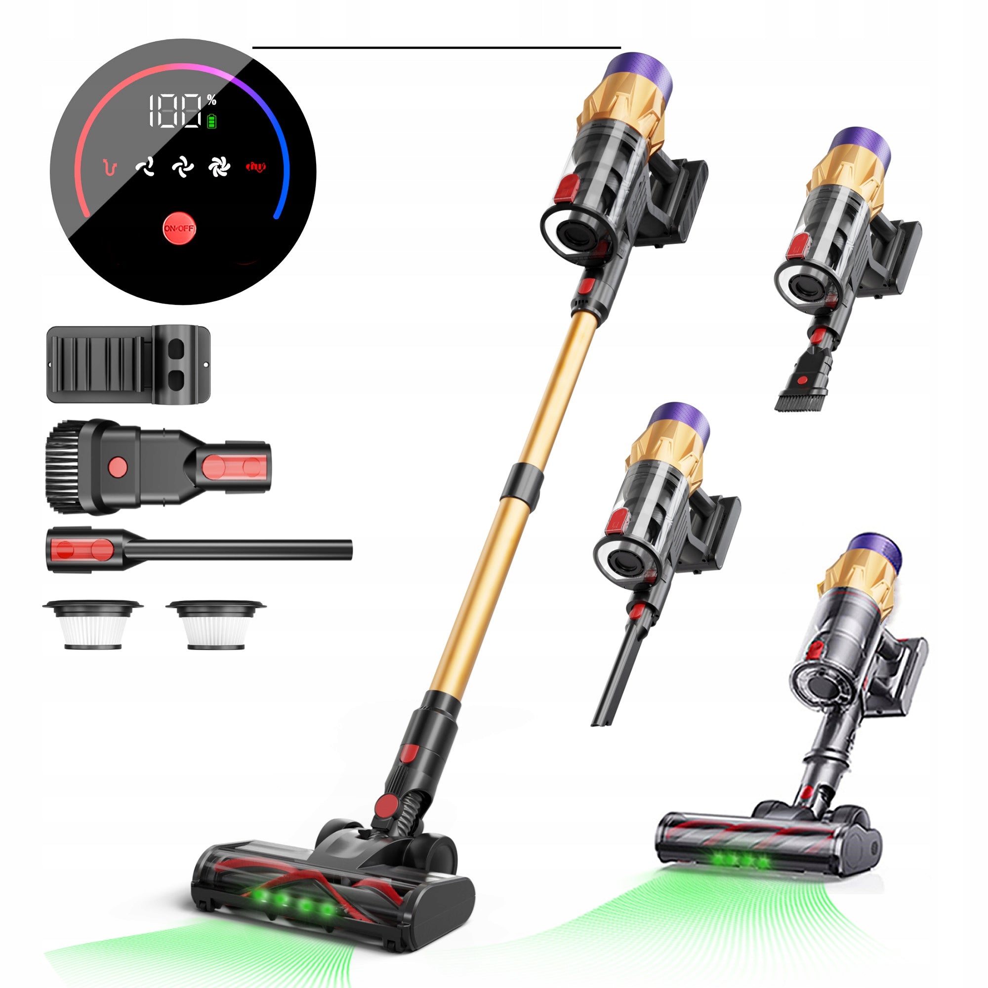550W 50000PA Powerful Upright Cordless Vacuum Cleaner Handheld Blossom V18