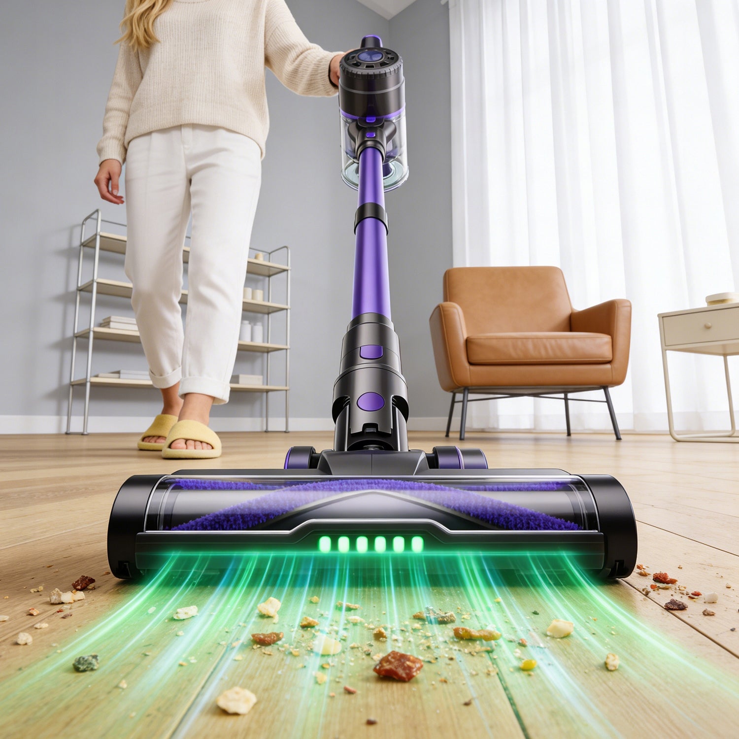 550W CORDLESS VACUUM CLEANER KIT WITH LED LIGHT Packaging status original