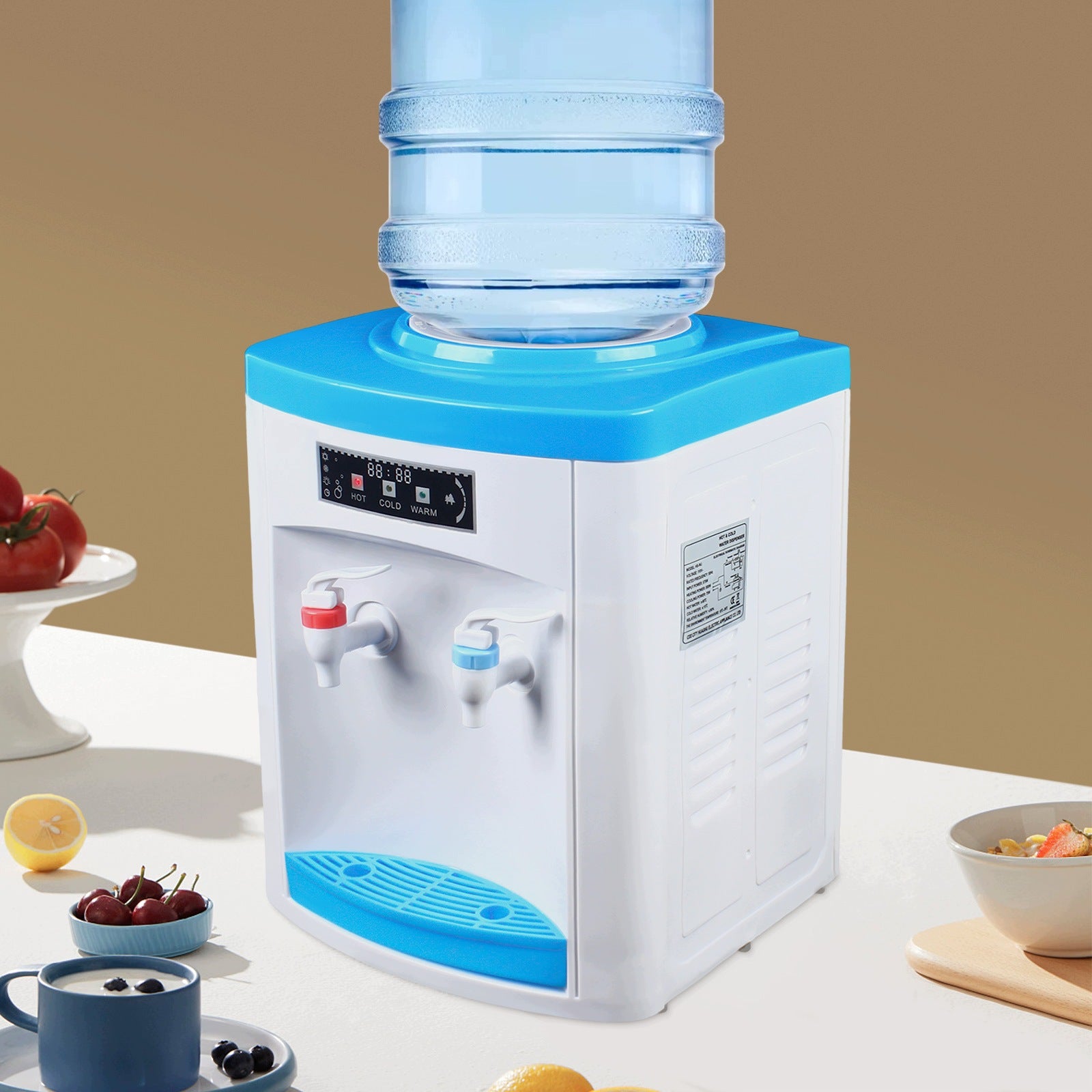 550W HOT/COLD WATER DISPENSER HEATING/COOLING 5/0.7 L/H 1.1-4.9 GAL BOTTLE Manufacturer code 24943