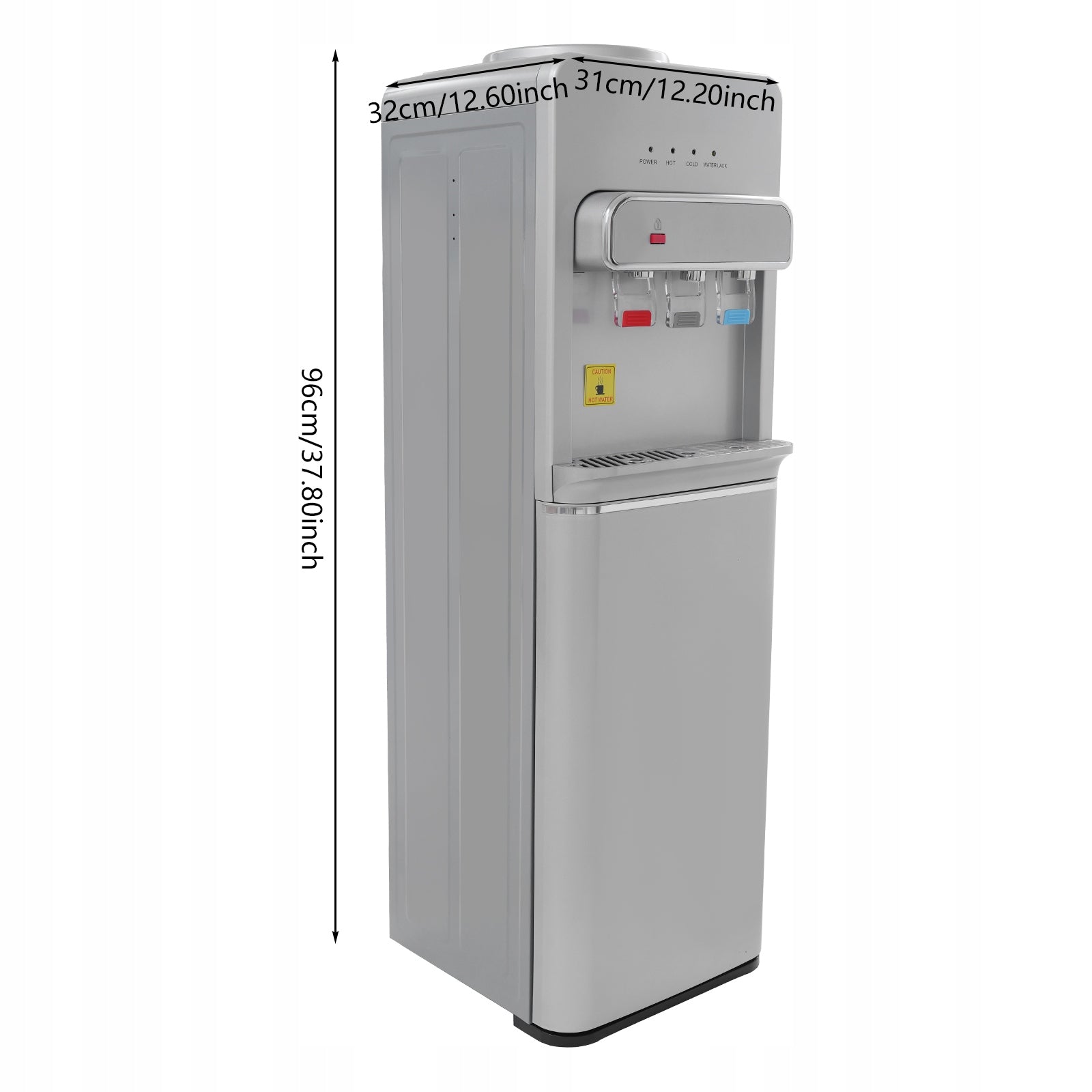550W Silver Bottom Filled Water Dispenser For 5 Gallon Bottles 85°C-95°C- Manufacturer code kk09072485