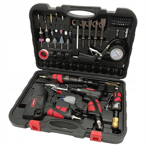 57 EL PNEUMATIC TOOL SET FOR COMPRESSOR WITH ACCESSORIES AEROPRO