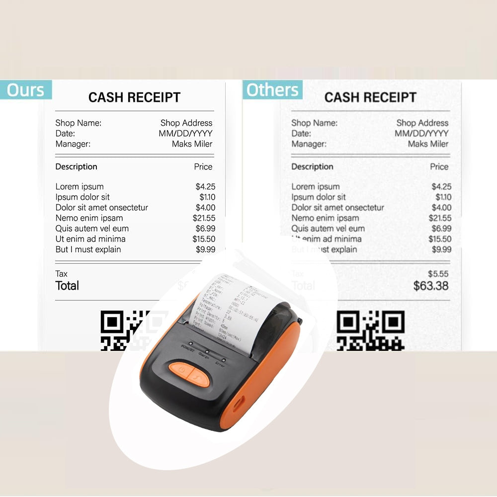 58mm Label and Receipt Printer Manufacturer code XP-P210