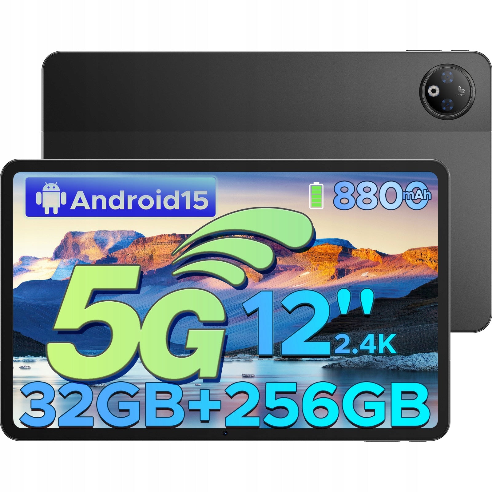 5G Tablet DOOGEE VPAD 12“IPS Android 15 32GB/256GB/2TB 8800mAh WIFI6 3.5mm