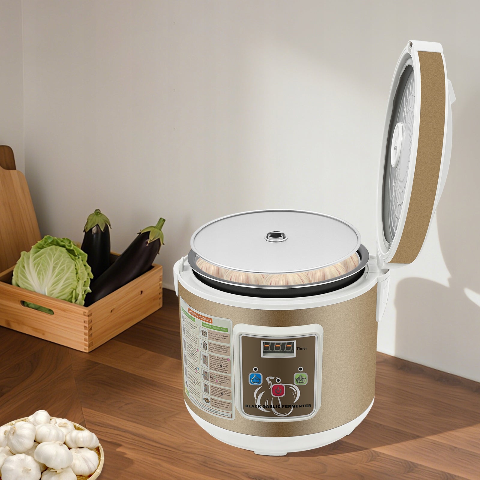 5L BLACK GARLIC FERMENTER FULL AUTOMATIC INTELLIGENT CONTROL GARLICS MAKER Packaging status original