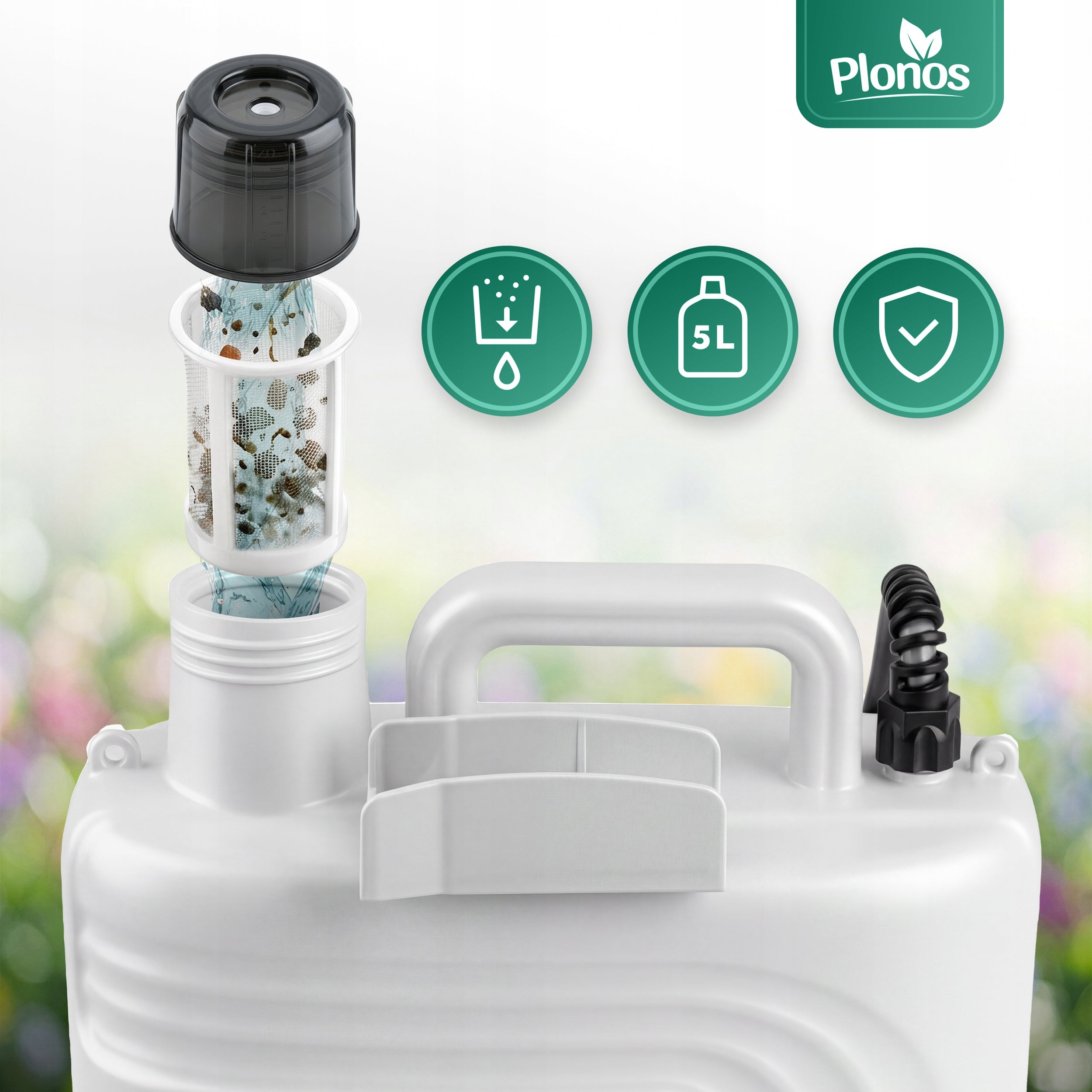 5L CORDLESS SPRAYER GARDEN PRESSURE WASHER USB-C Tank capacity 5 l
